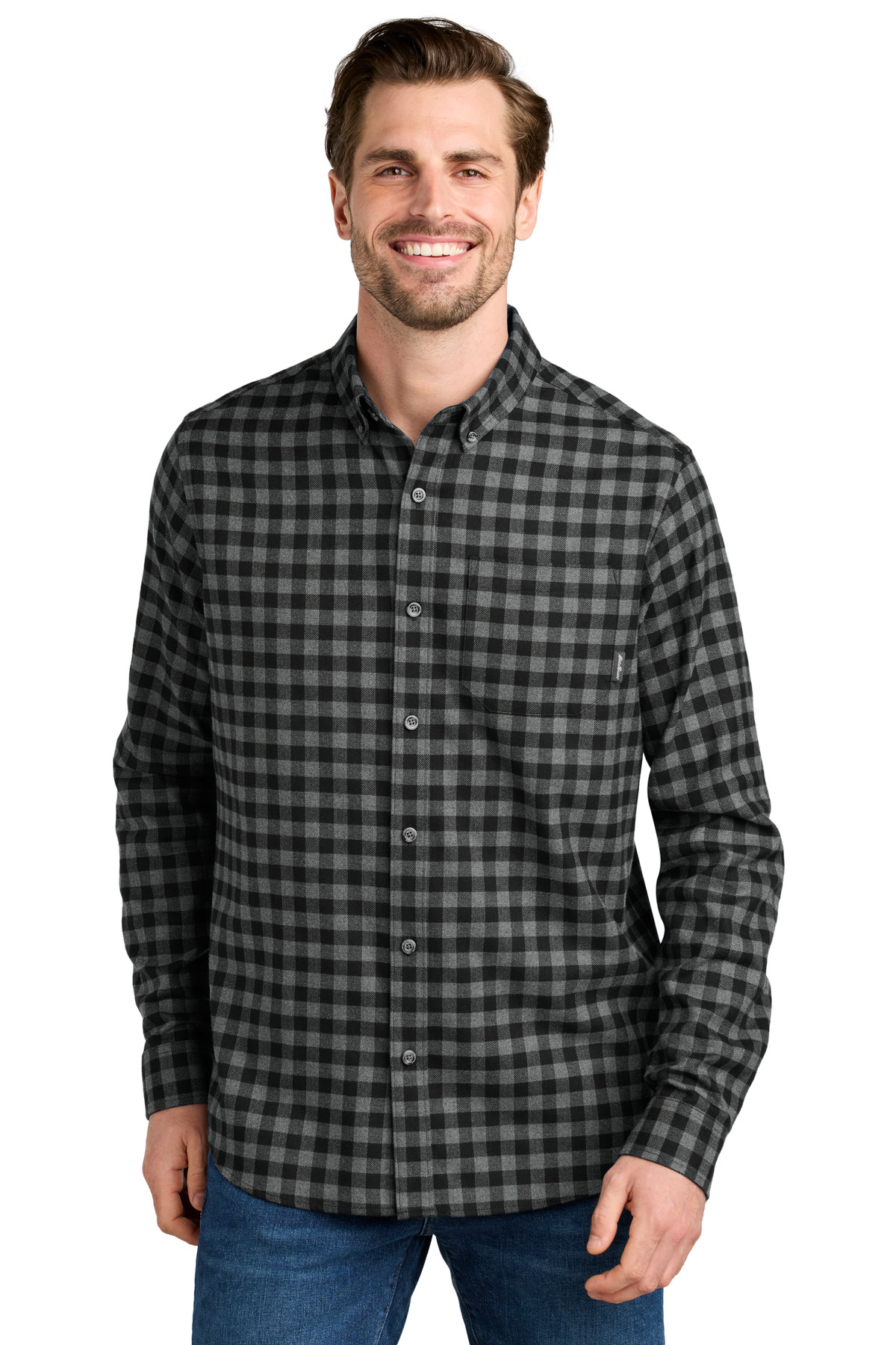 Eddie Bauer Long Sleeve Favorite Flannel Plaid Shirt EB610