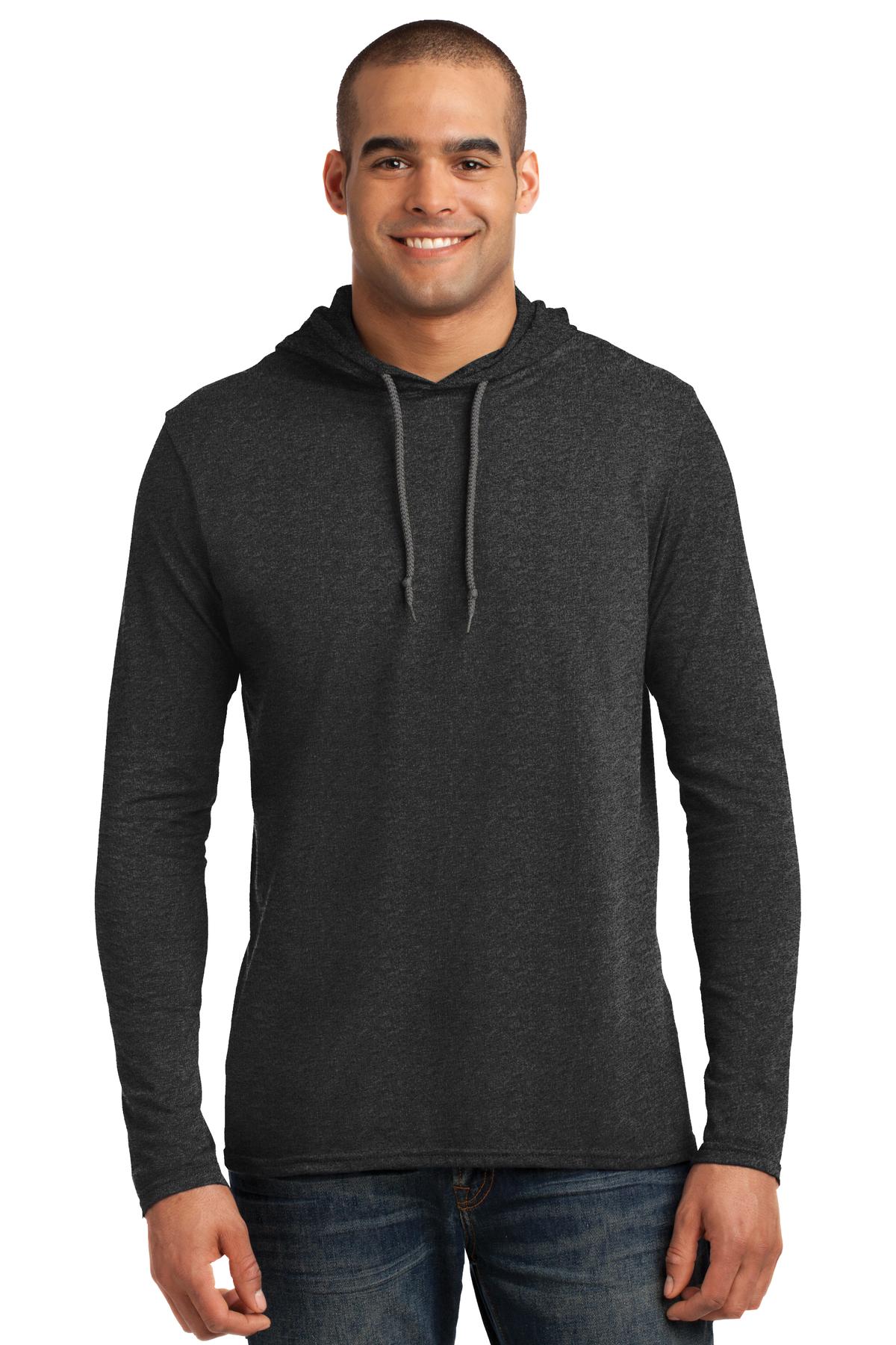 DISCONTINUED Gildan 100% Ring Spun Cotton Long Sleeve Hooded T-Shirt. 987