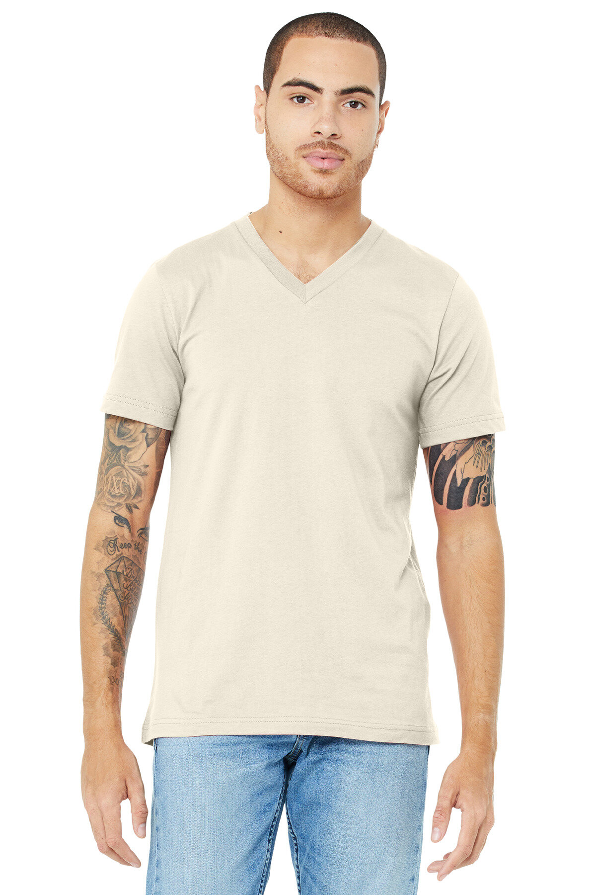 BELLA+CANVAS Unisex Jersey Short Sleeve V-Neck Tee. BC3005