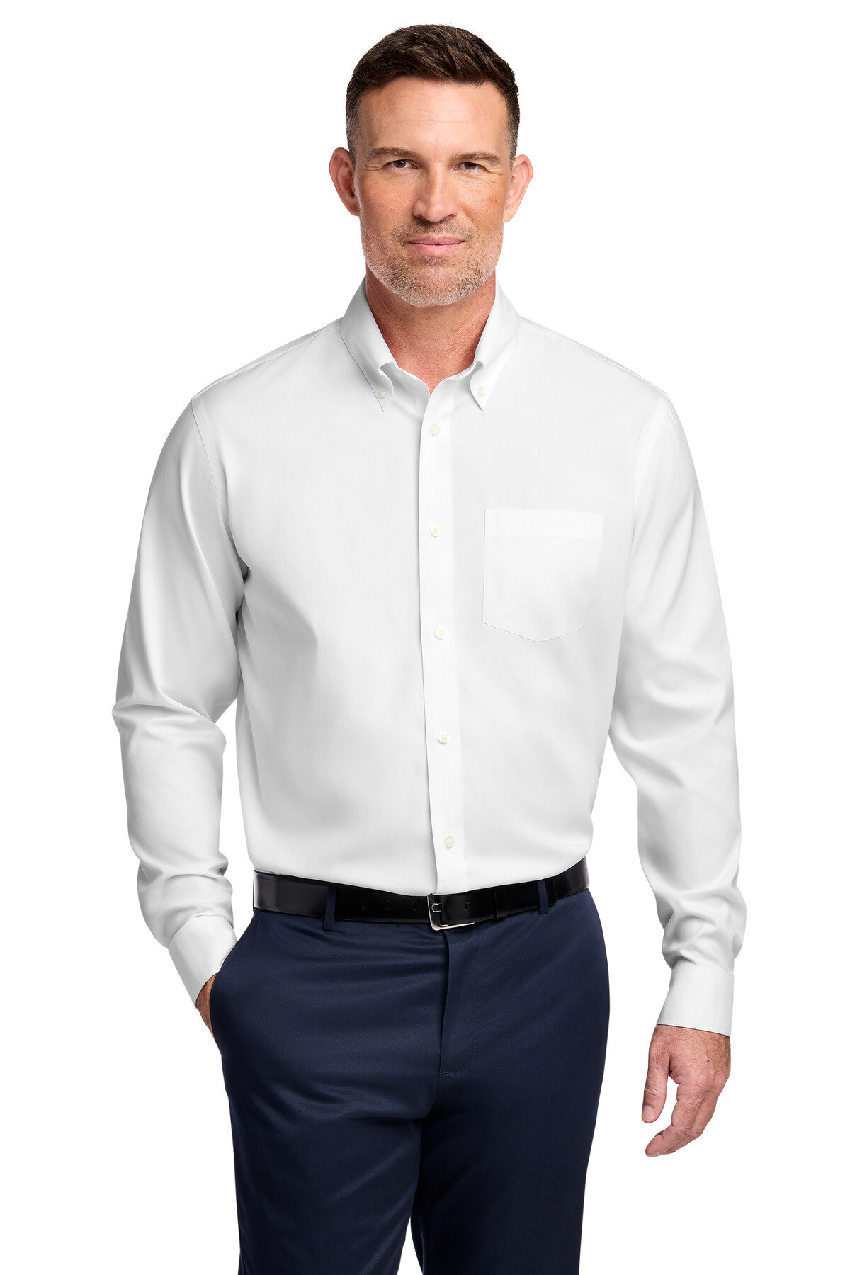 Brooks Brothers Tall Wrinkle-Free Stretch Pinpoint Shirt TBB18000