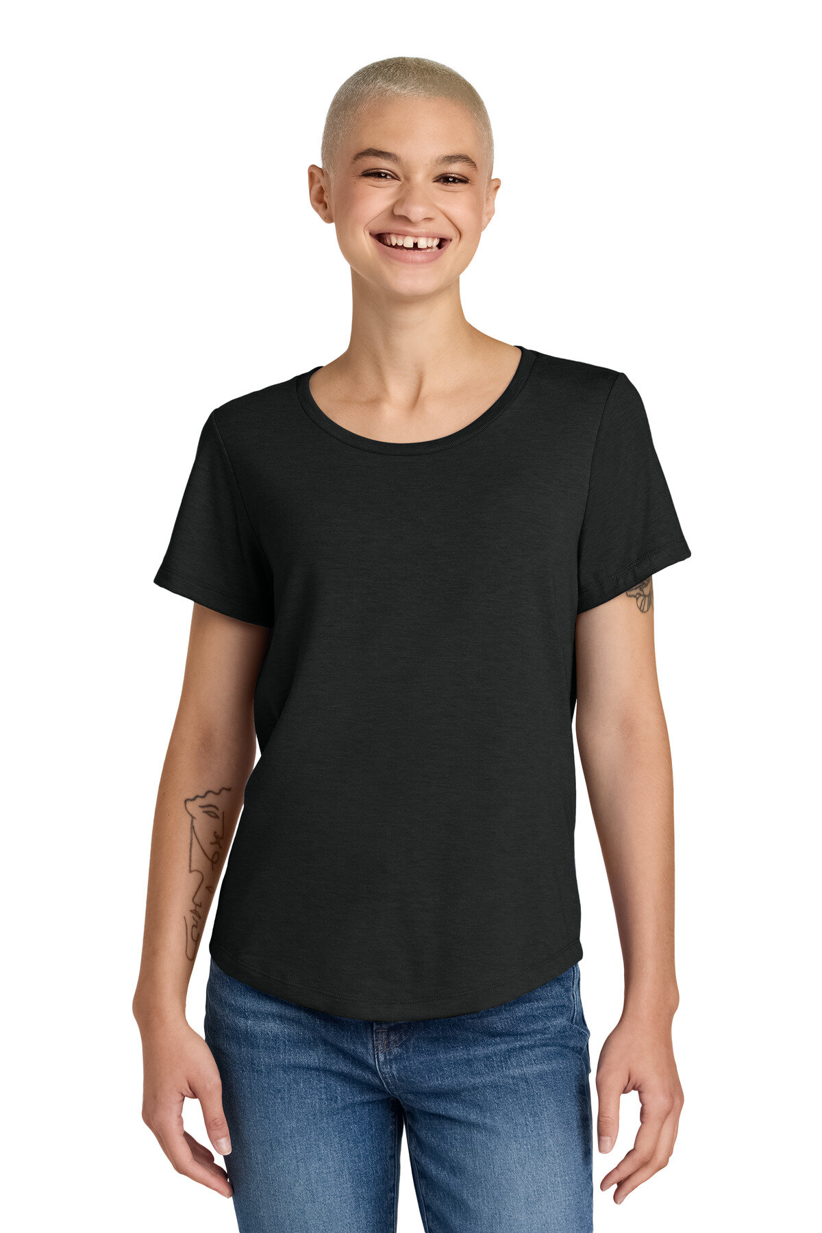 Allmade Women's Relaxed Tri-Blend Scoop Neck Tee AL2015