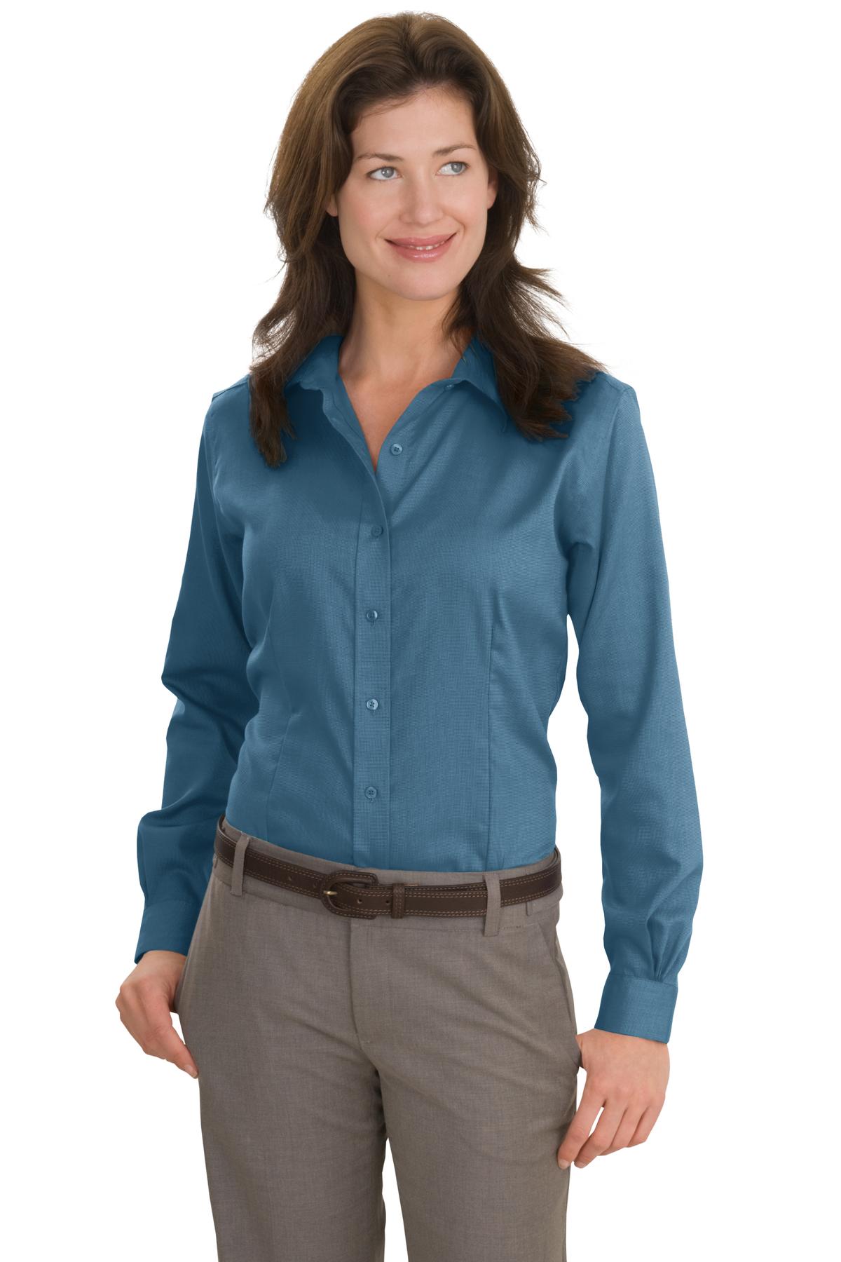 DISCONTINUED Red House - Ladies Nailhead Non-Iron Shirt. RH47