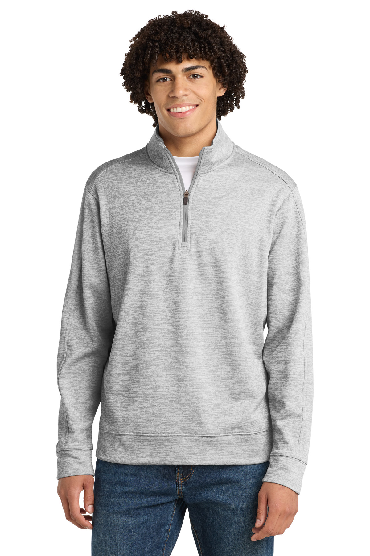 DISCONTINUED Sport-Tek PosiCharge Electric Heather Fleece 1/4-Zip Pullover. ST226