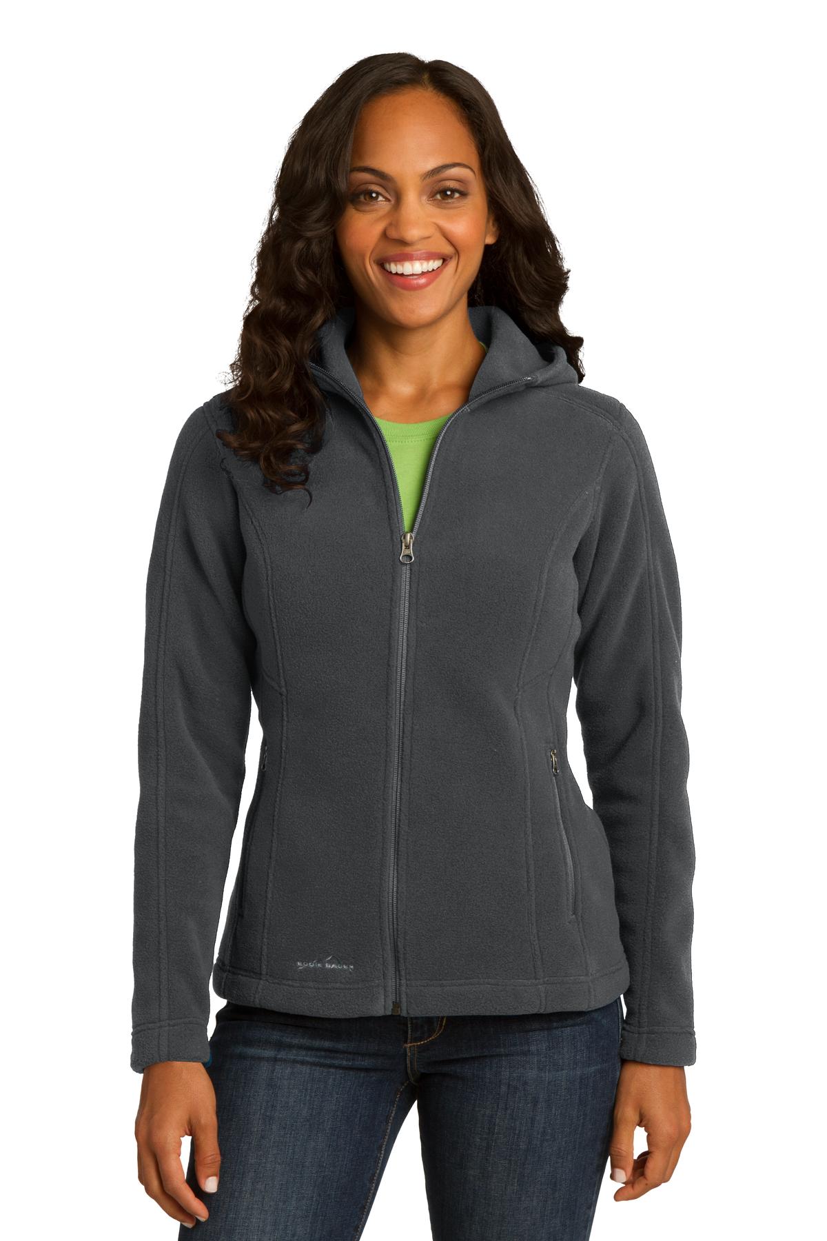 DISCONTINUED Eddie Bauer Ladies Hooded Full-Zip Fleece Jacket. EB206