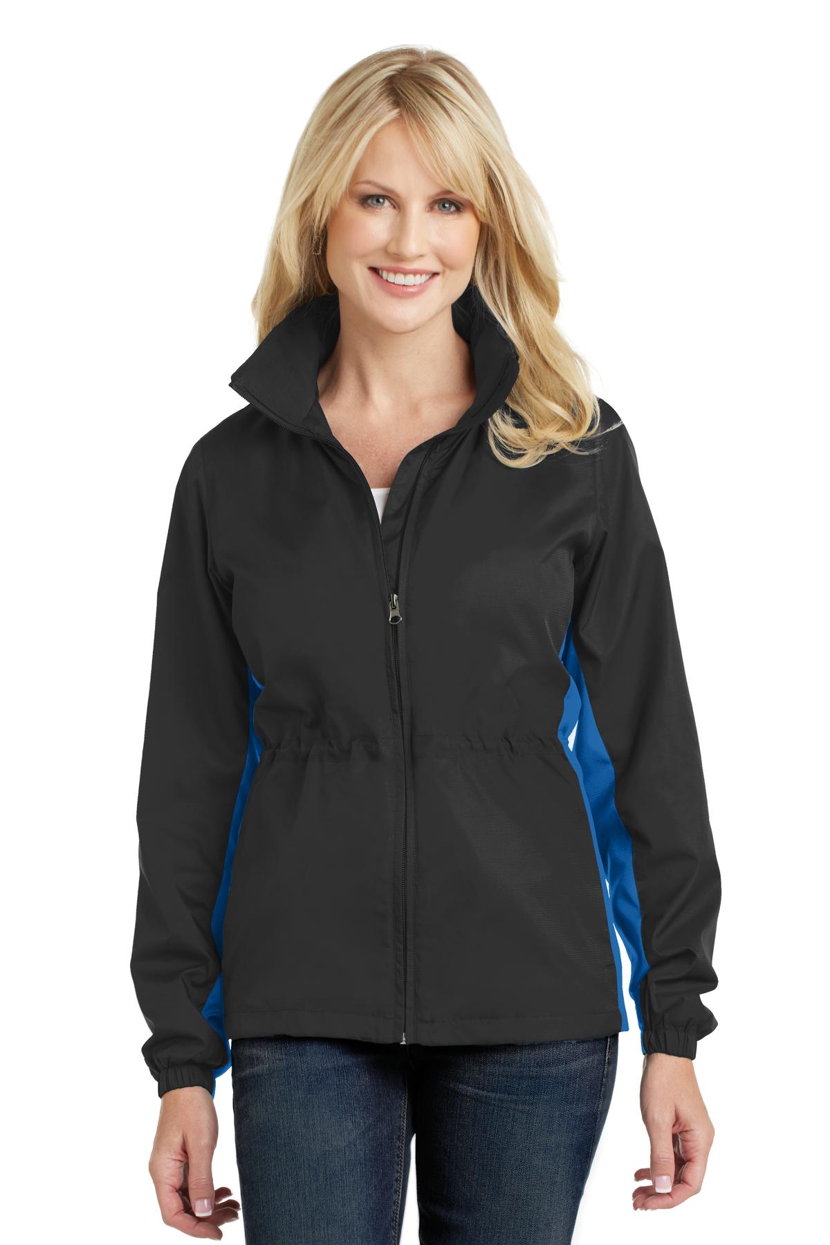DISCONTINUED Port Authority Ladies Core Colorblock Wind Jacket. L330