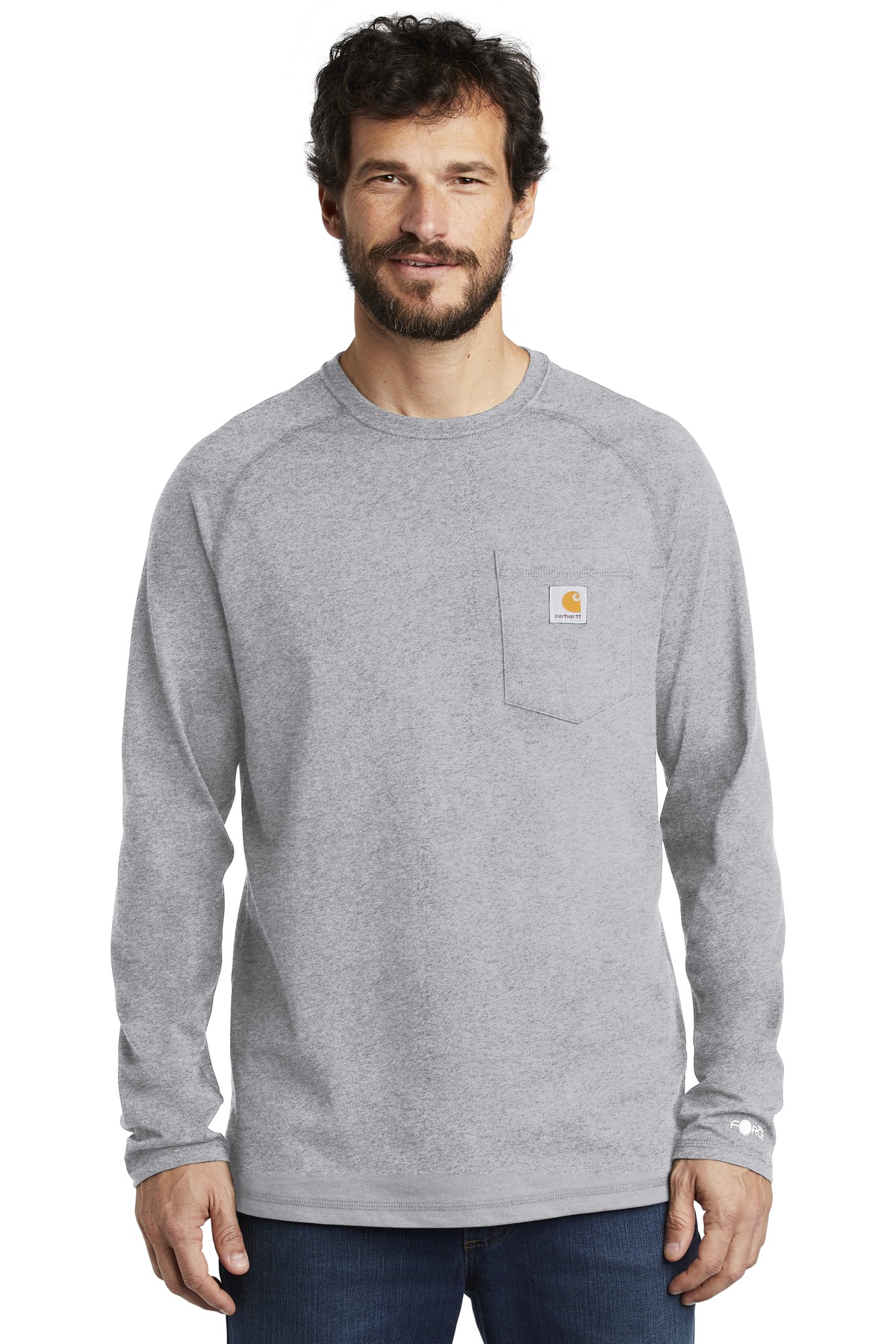 DISCONTINUED Carhartt Force Cotton Delmont Long Sleeve T-Shirt. CT100393