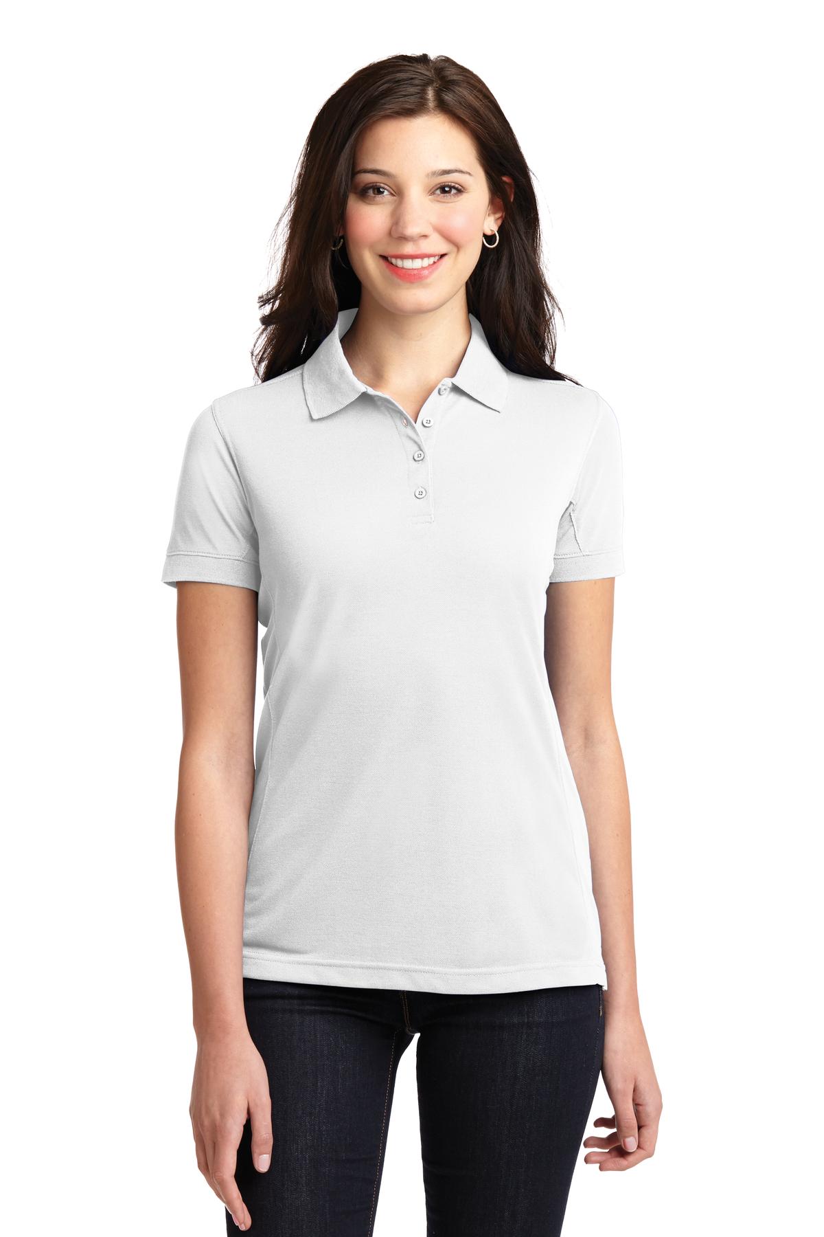 DISCONTINUED Port Authority Ladies 5-in-1 Performance Pique Polo. L567